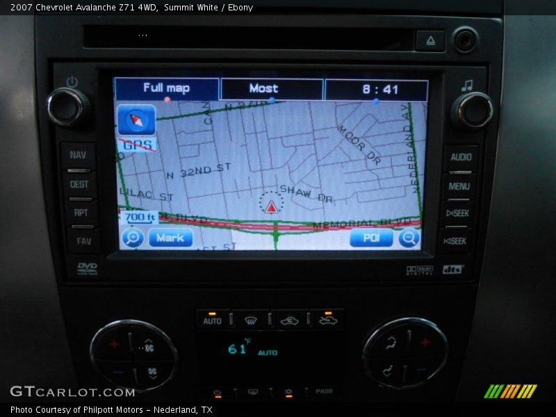 Summit White / Ebony 2007 Chevrolet Avalanche Z71 4WD