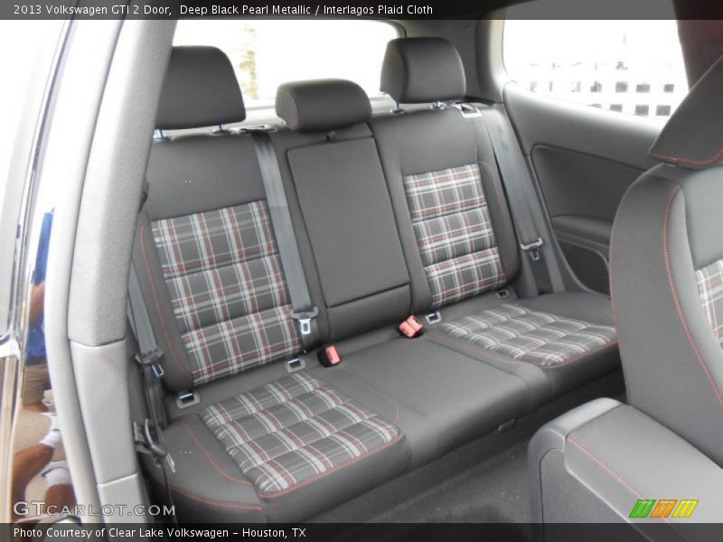 Deep Black Pearl Metallic / Interlagos Plaid Cloth 2013 Volkswagen GTI 2 Door