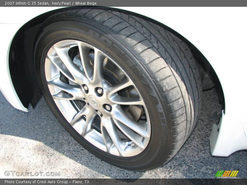 Ivory Pearl / Wheat Beige 2007 Infiniti G 35 Sedan