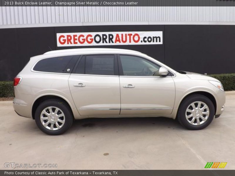 Champagne Silver Metallic / Choccachino Leather 2013 Buick Enclave Leather