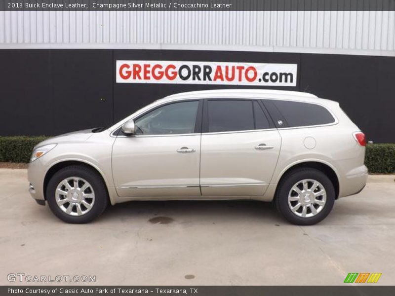 Champagne Silver Metallic / Choccachino Leather 2013 Buick Enclave Leather