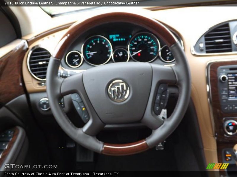 Champagne Silver Metallic / Choccachino Leather 2013 Buick Enclave Leather