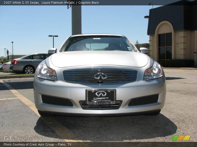 Liquid Platinum Metallic / Graphite Black 2007 Infiniti G 35 Sedan