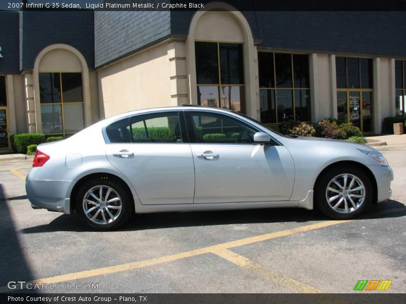 Liquid Platinum Metallic / Graphite Black 2007 Infiniti G 35 Sedan