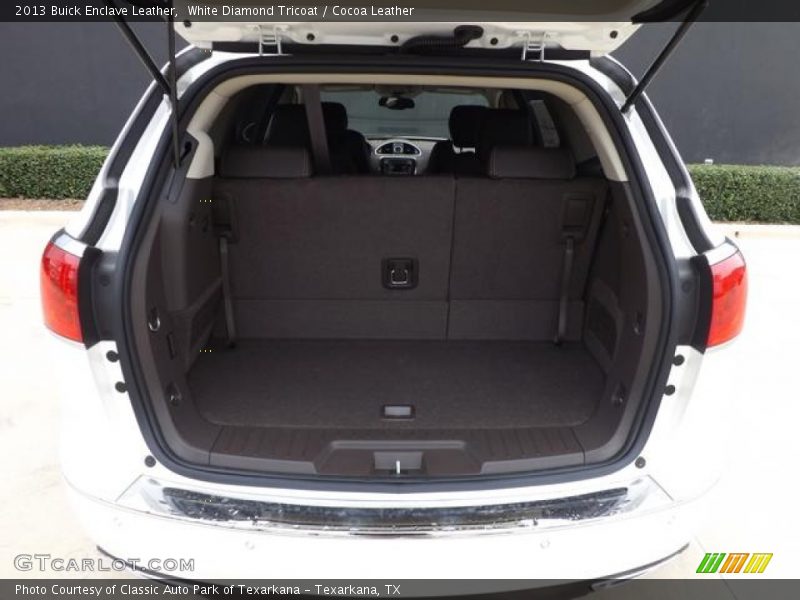 White Diamond Tricoat / Cocoa Leather 2013 Buick Enclave Leather