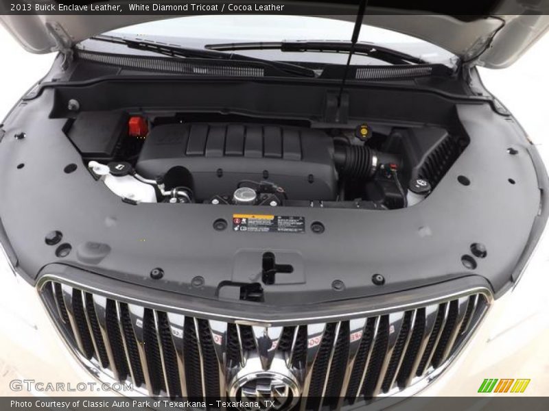 White Diamond Tricoat / Cocoa Leather 2013 Buick Enclave Leather
