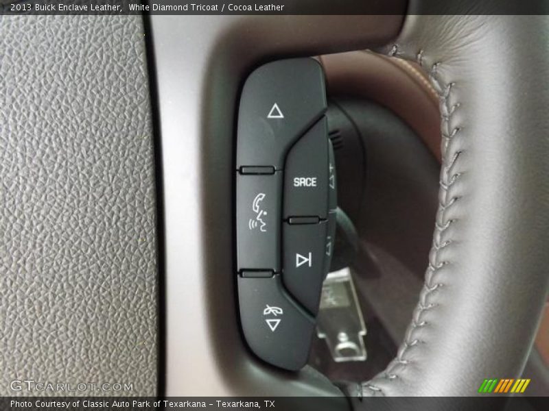 White Diamond Tricoat / Cocoa Leather 2013 Buick Enclave Leather