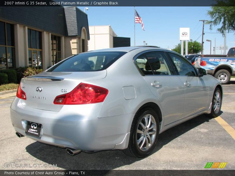 Liquid Platinum Metallic / Graphite Black 2007 Infiniti G 35 Sedan