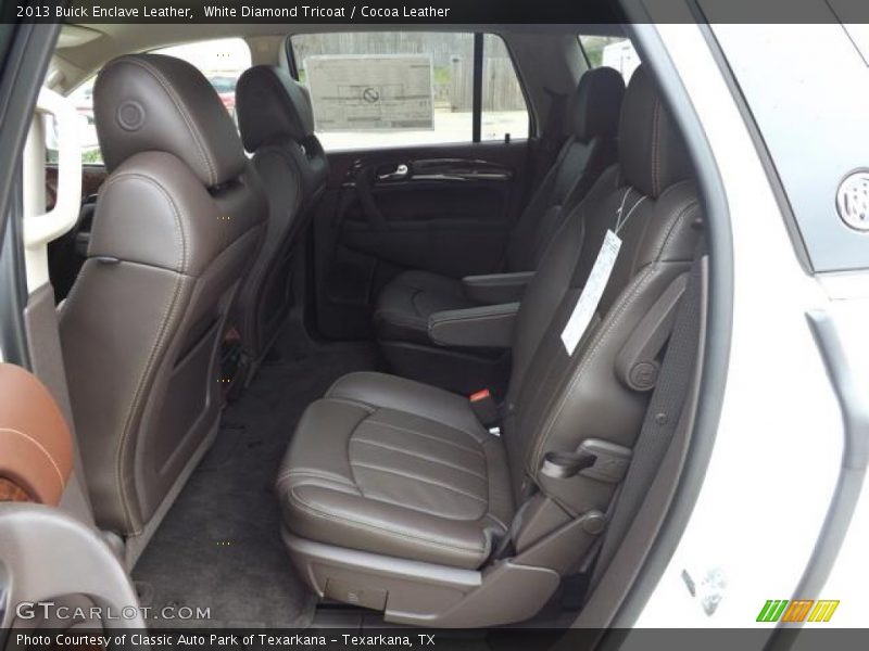 White Diamond Tricoat / Cocoa Leather 2013 Buick Enclave Leather