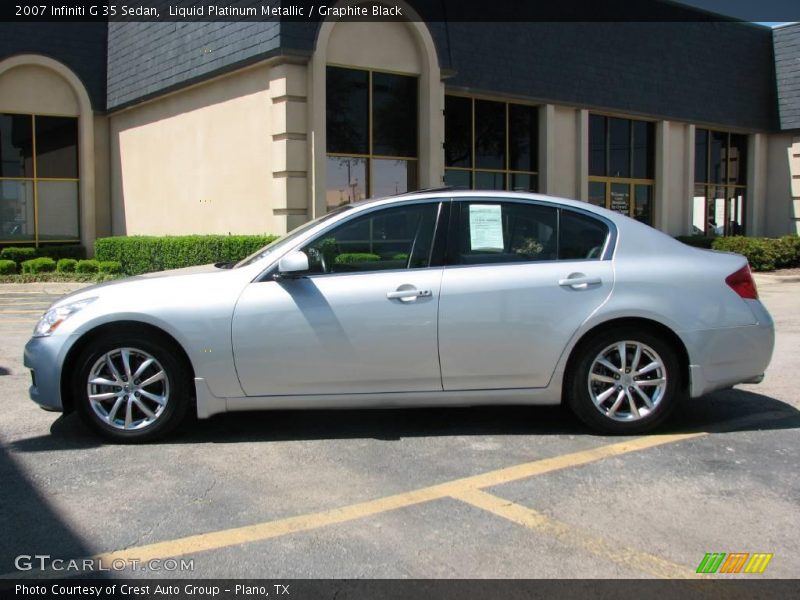 Liquid Platinum Metallic / Graphite Black 2007 Infiniti G 35 Sedan