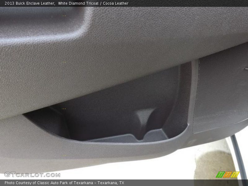 White Diamond Tricoat / Cocoa Leather 2013 Buick Enclave Leather