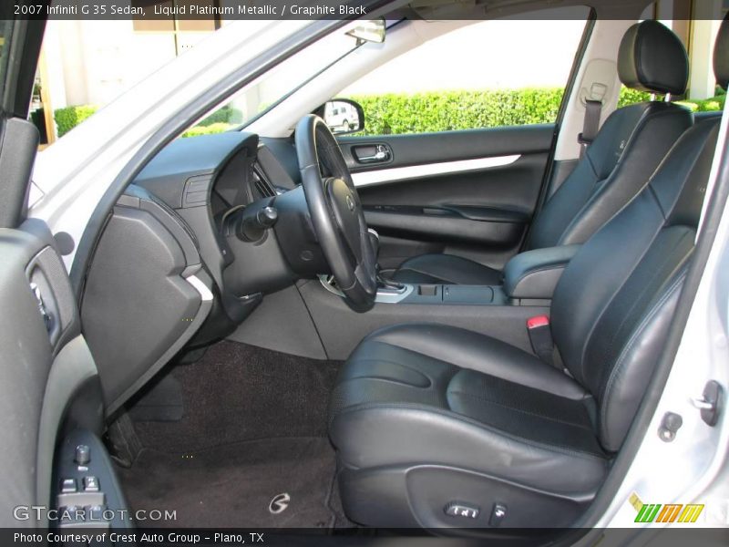 Liquid Platinum Metallic / Graphite Black 2007 Infiniti G 35 Sedan