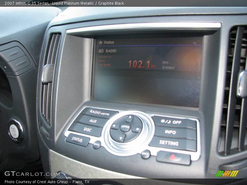 Liquid Platinum Metallic / Graphite Black 2007 Infiniti G 35 Sedan
