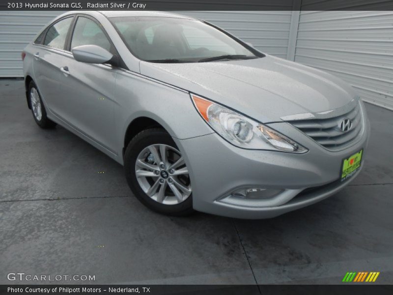 Radiant Silver / Gray 2013 Hyundai Sonata GLS