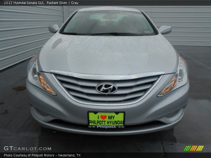 Radiant Silver / Gray 2013 Hyundai Sonata GLS