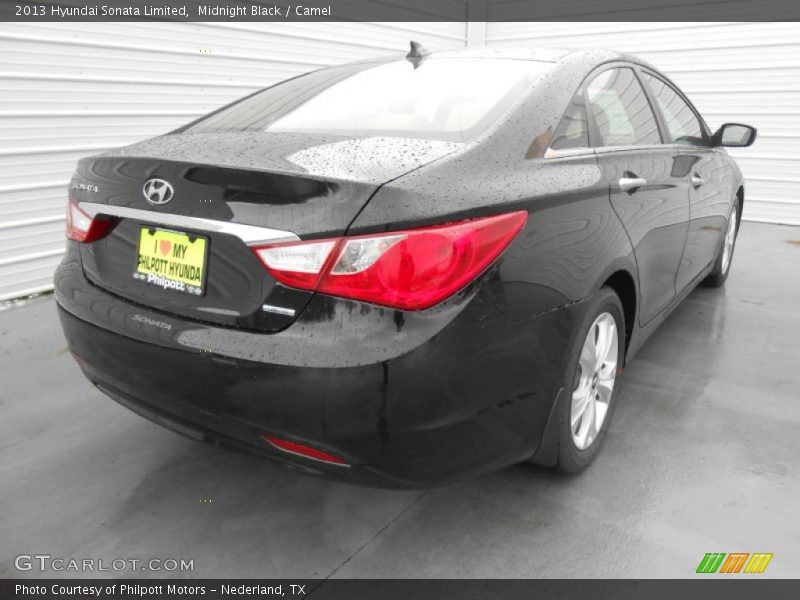 Midnight Black / Camel 2013 Hyundai Sonata Limited