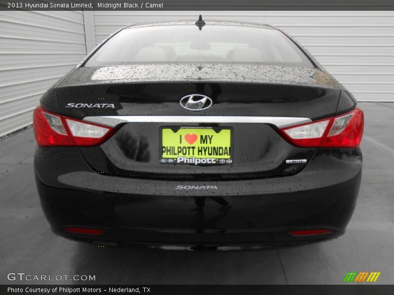 Midnight Black / Camel 2013 Hyundai Sonata Limited