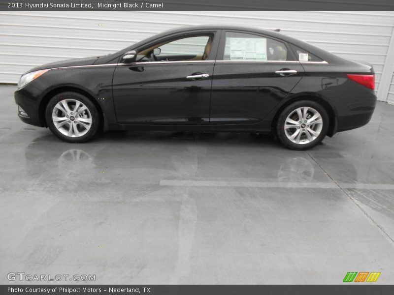 Midnight Black / Camel 2013 Hyundai Sonata Limited