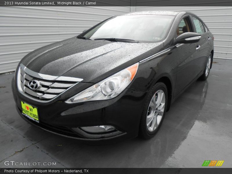 Midnight Black / Camel 2013 Hyundai Sonata Limited