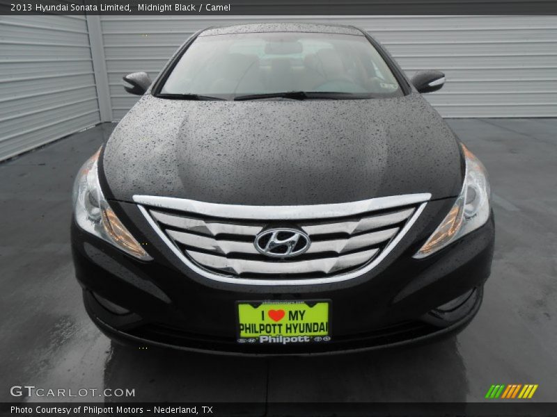 Midnight Black / Camel 2013 Hyundai Sonata Limited