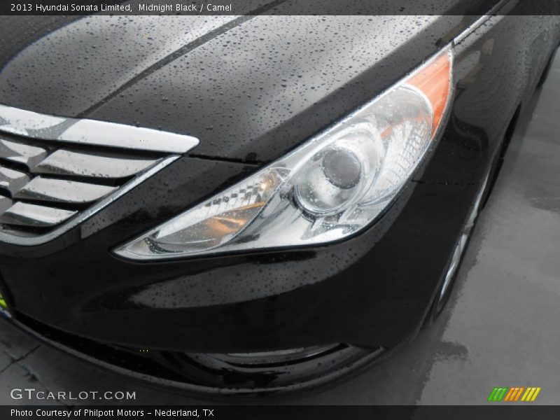Midnight Black / Camel 2013 Hyundai Sonata Limited
