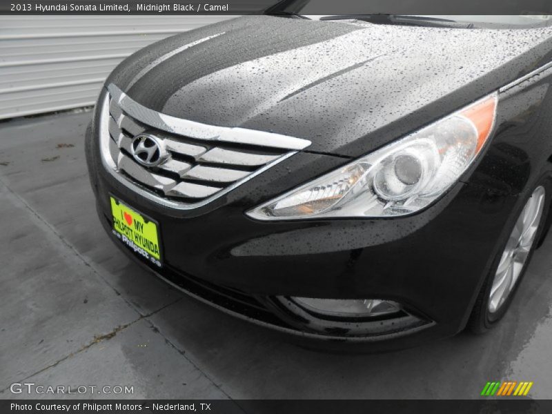 Midnight Black / Camel 2013 Hyundai Sonata Limited