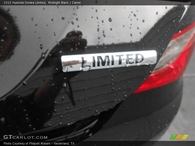 Midnight Black / Camel 2013 Hyundai Sonata Limited