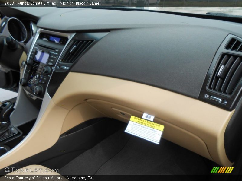 Midnight Black / Camel 2013 Hyundai Sonata Limited