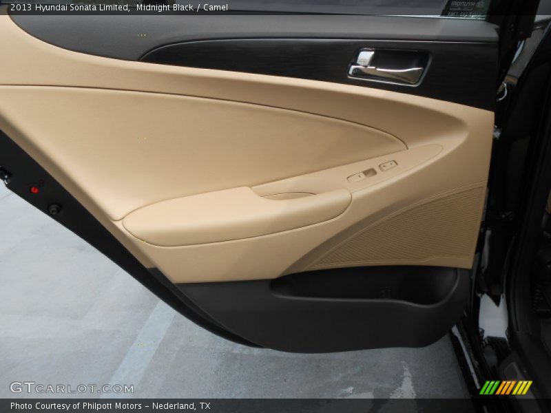Midnight Black / Camel 2013 Hyundai Sonata Limited