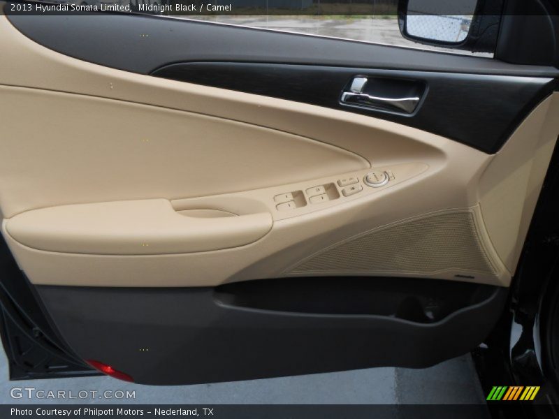Midnight Black / Camel 2013 Hyundai Sonata Limited