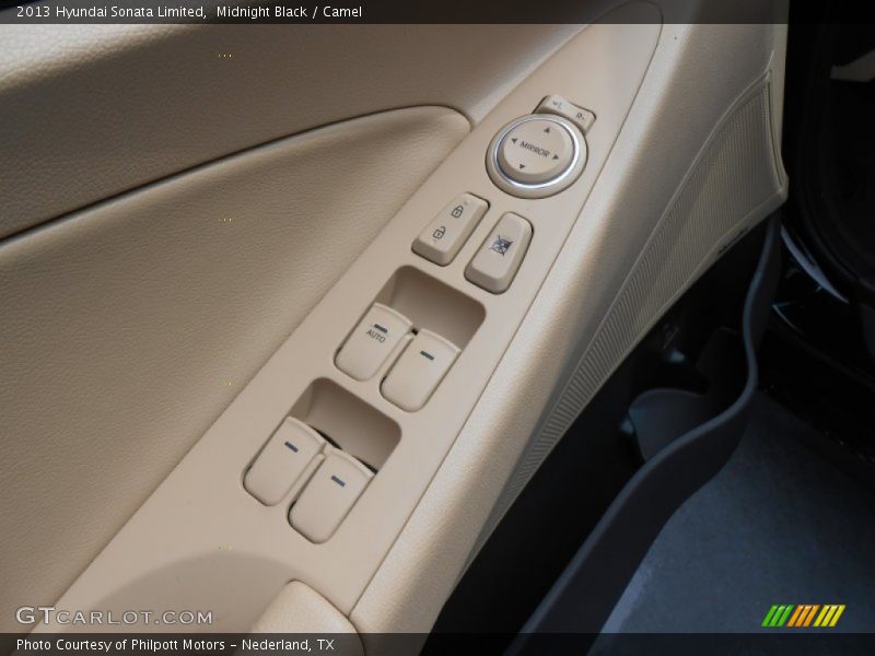 Midnight Black / Camel 2013 Hyundai Sonata Limited