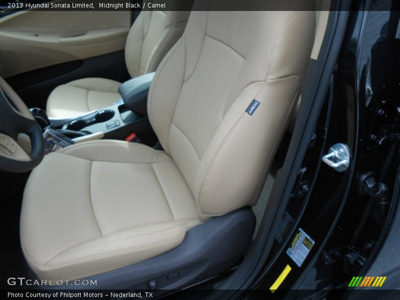 Midnight Black / Camel 2013 Hyundai Sonata Limited