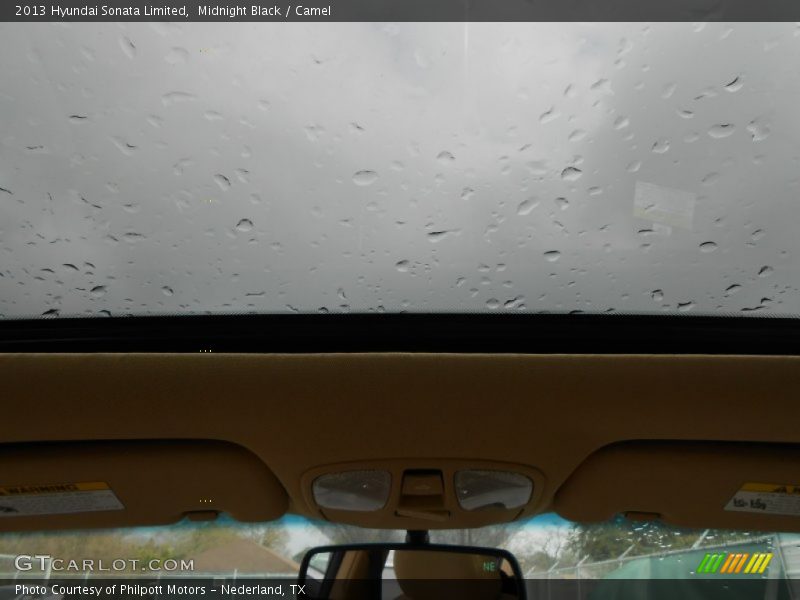 Midnight Black / Camel 2013 Hyundai Sonata Limited