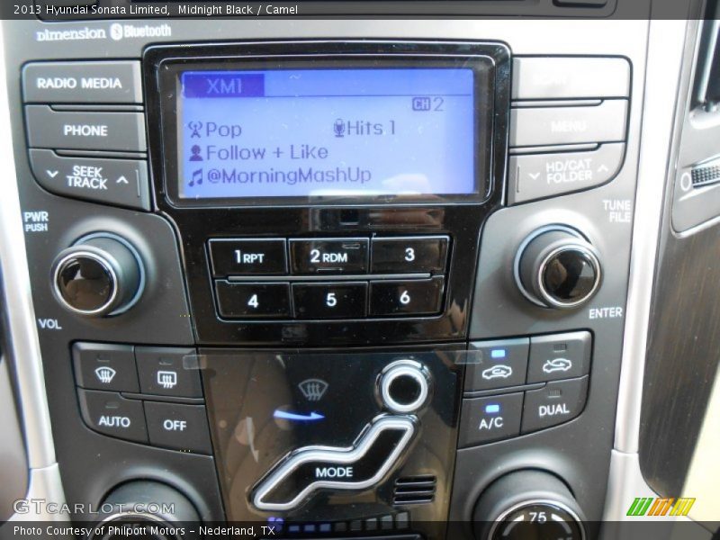 Midnight Black / Camel 2013 Hyundai Sonata Limited