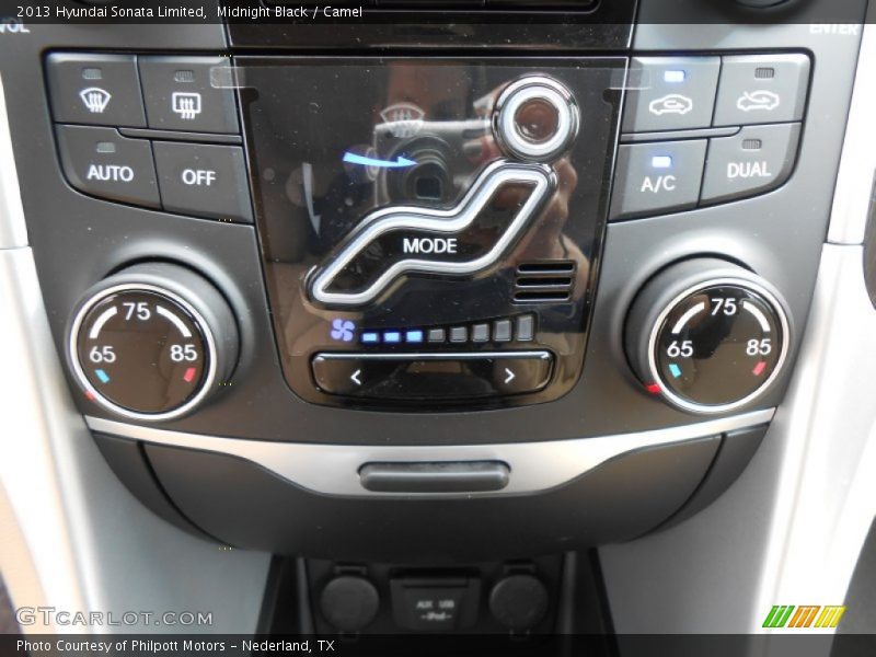 Midnight Black / Camel 2013 Hyundai Sonata Limited