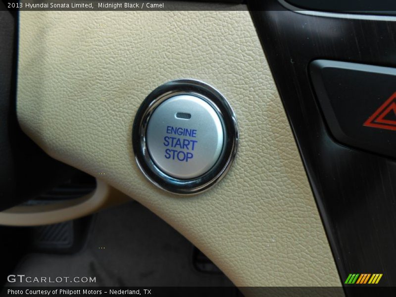 Midnight Black / Camel 2013 Hyundai Sonata Limited