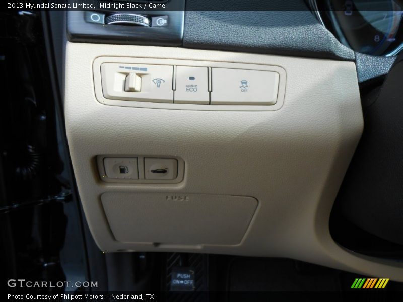 Midnight Black / Camel 2013 Hyundai Sonata Limited