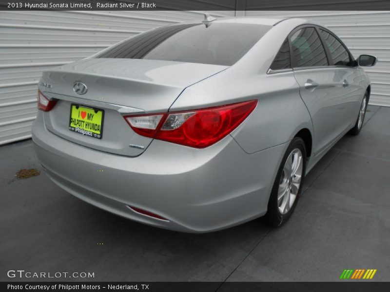 Radiant Silver / Black 2013 Hyundai Sonata Limited