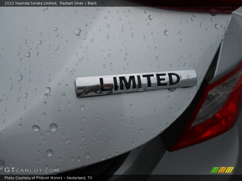 Radiant Silver / Black 2013 Hyundai Sonata Limited