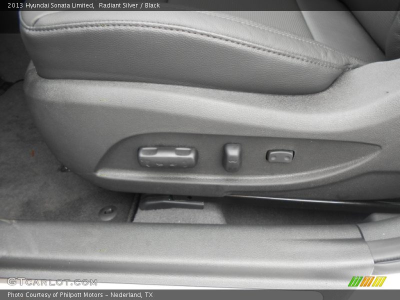 Radiant Silver / Black 2013 Hyundai Sonata Limited