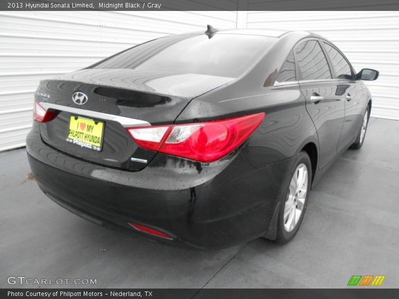 Midnight Black / Gray 2013 Hyundai Sonata Limited