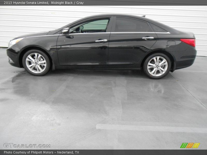 Midnight Black / Gray 2013 Hyundai Sonata Limited