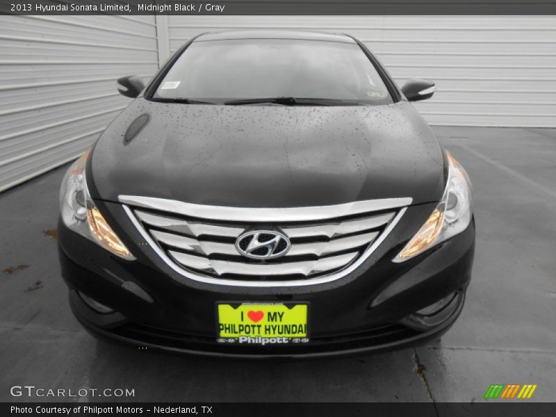 Midnight Black / Gray 2013 Hyundai Sonata Limited