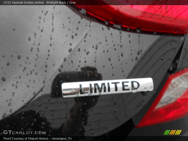 Midnight Black / Gray 2013 Hyundai Sonata Limited