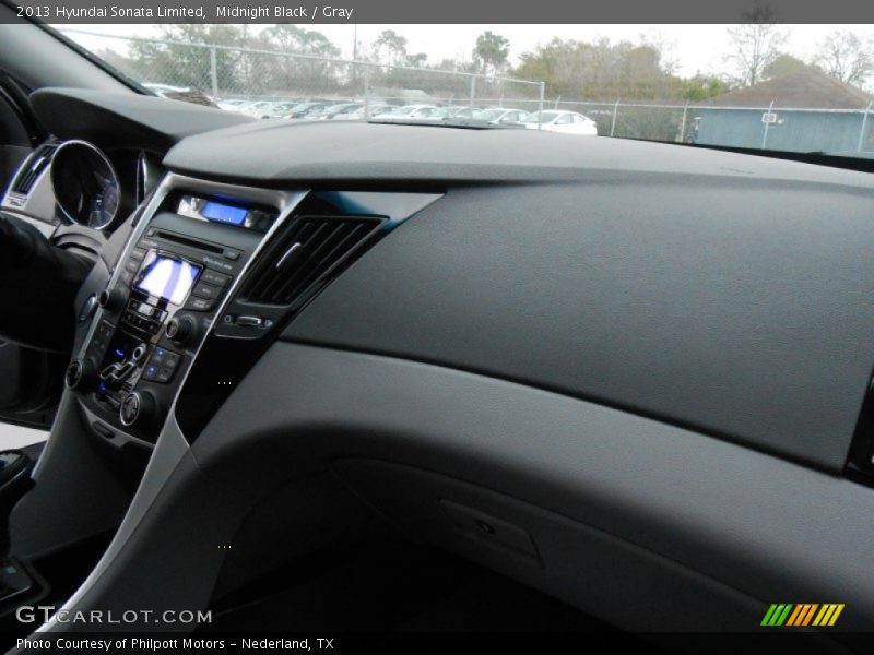 Midnight Black / Gray 2013 Hyundai Sonata Limited