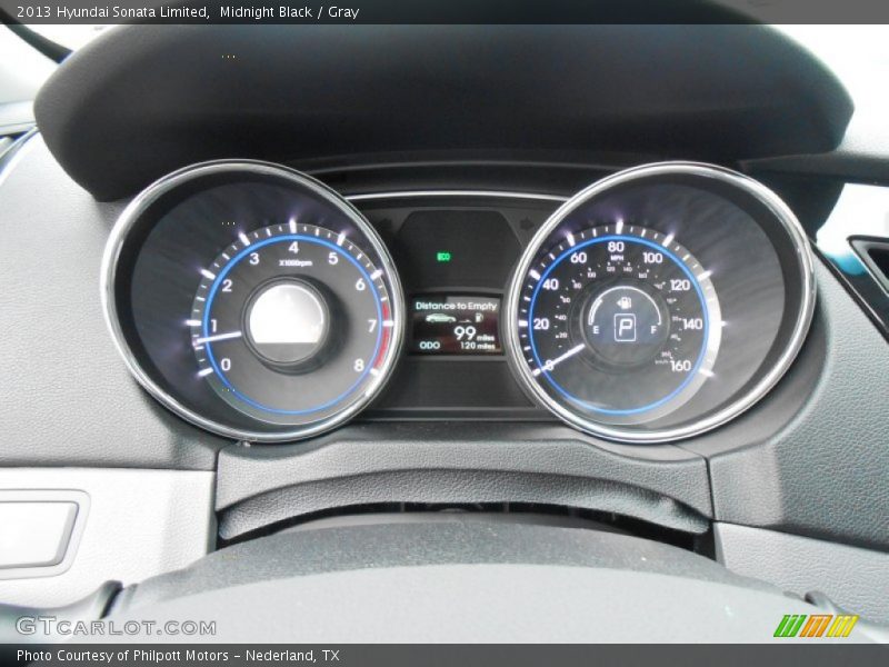 Midnight Black / Gray 2013 Hyundai Sonata Limited