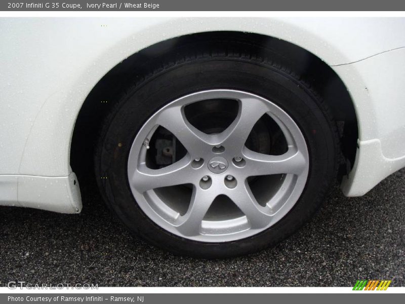 Ivory Pearl / Wheat Beige 2007 Infiniti G 35 Coupe