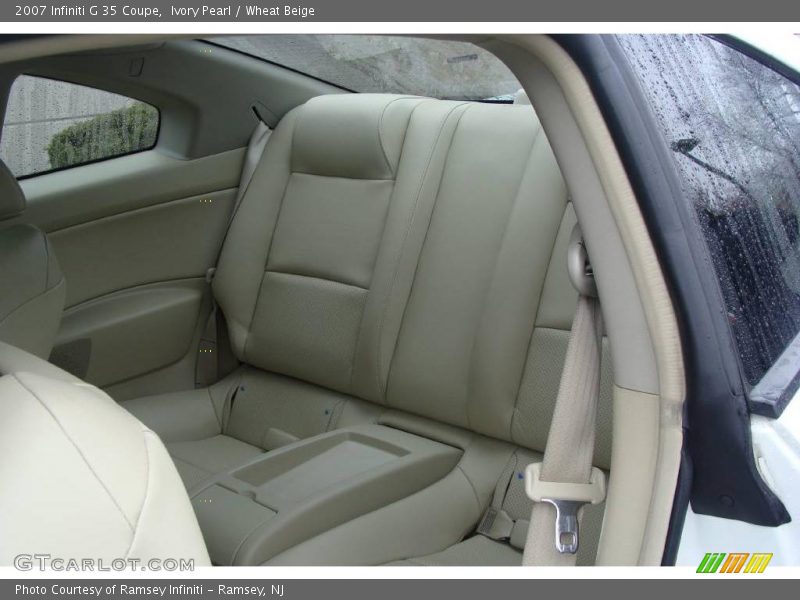Ivory Pearl / Wheat Beige 2007 Infiniti G 35 Coupe