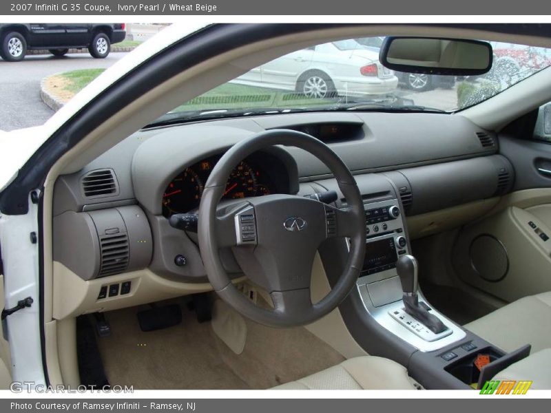 Ivory Pearl / Wheat Beige 2007 Infiniti G 35 Coupe