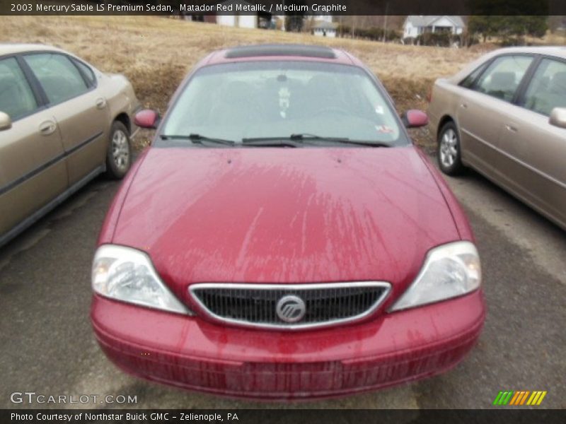 Matador Red Metallic / Medium Graphite 2003 Mercury Sable LS Premium Sedan